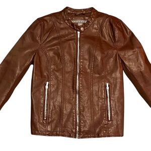 Kenneth Cole Reaction Vegan Leather Flyer Jacket